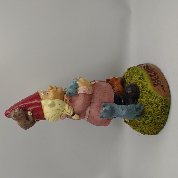 Crazy Cat Lady 9” Indoor Outdoor Gnome Big Mouth resin decor kitten kitty lover - Picture 4 of 12